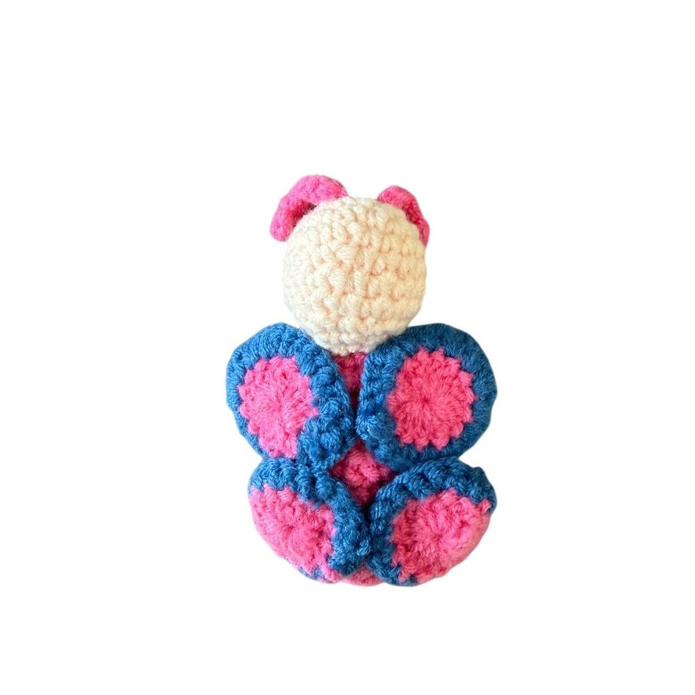 Reserved for Adrienne Crochet Butterfly Plush w/ Inspirational Message Card - Picture 2 of 2